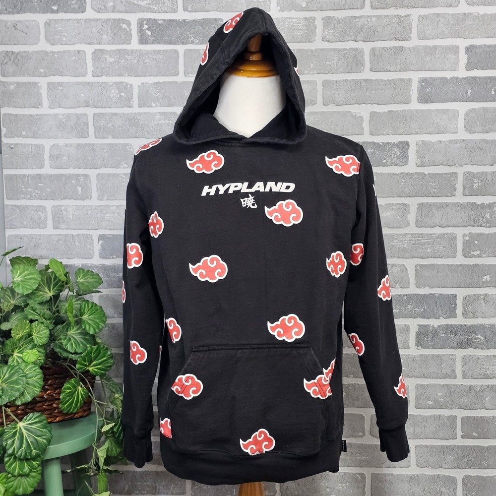 Hypland Naruto Akatsuki AOP‎ Heavyweight Hoodie Men's Medium Anime Streetwear